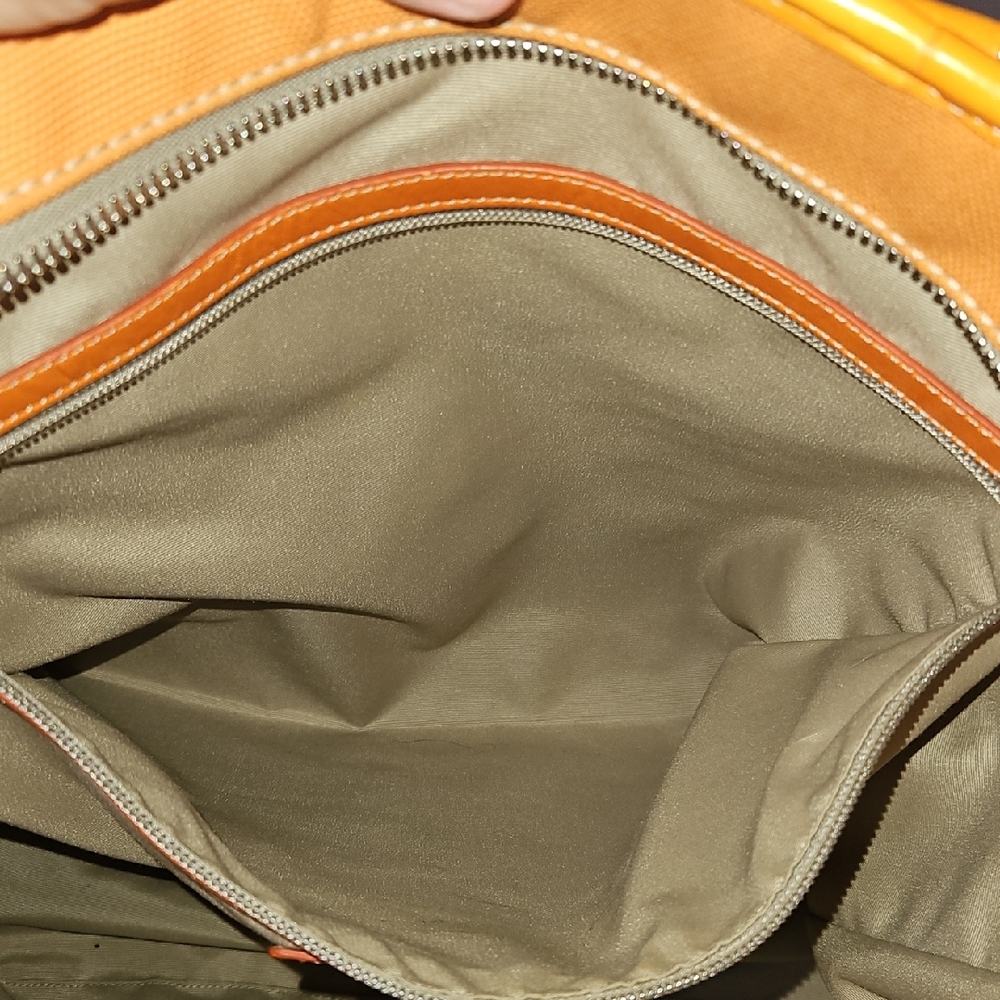 COACH EUC Orange Travel Tote Bag with Coach Scarf - Picture 7 of 16